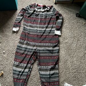 Festive Black and Red Onesie